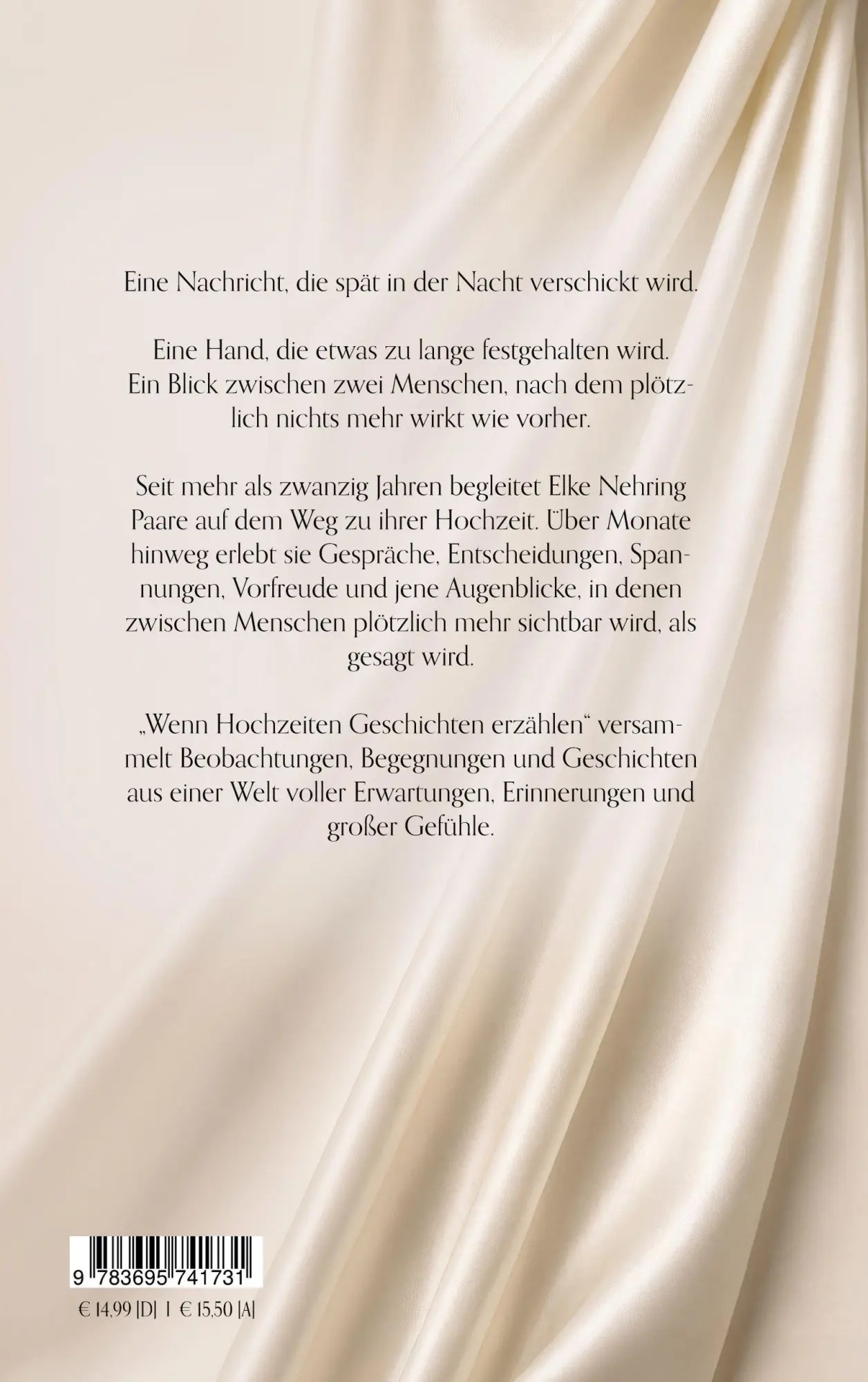 Rückseite: 9783695741731 | Wenn Hochzeiten Geschichten erzählen | Elke Nehring | Taschenbuch