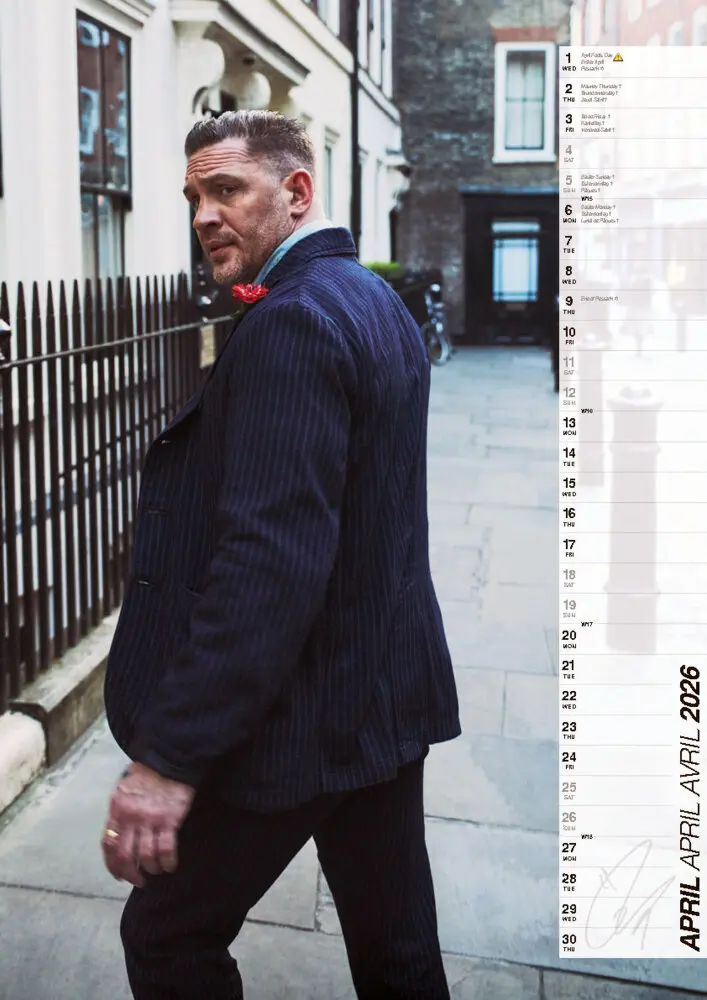 Bild: 9798893611731 | Tom Hardy 2026 | Offizieller Kalender | Kalender | 14 S. | Deutsch