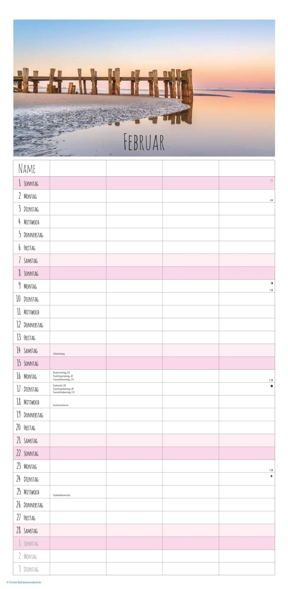 Bild: 4069095001831 | Familienplaner Seeblick 2026 - Familien-Timer 22x45 cm - mit...