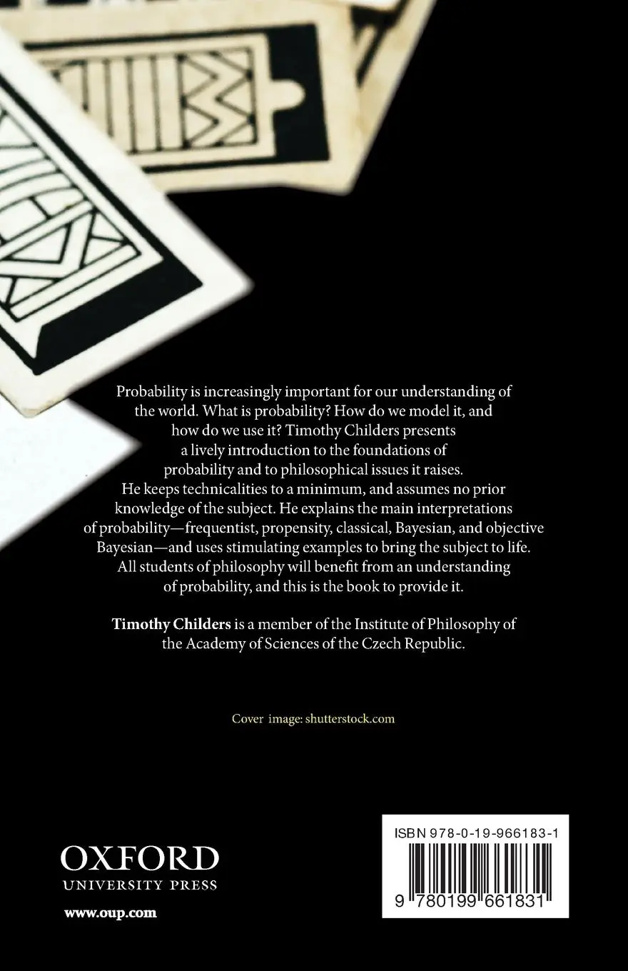 Rückseite: 9780199661831 | Philosophy and Probability | Timothy Childers | Taschenbuch | Englisch