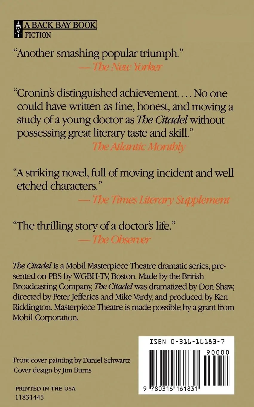 Rückseite: 9780316161831 | The Citadel | A. J. Cronin | Taschenbuch | Kartoniert / Broschiert