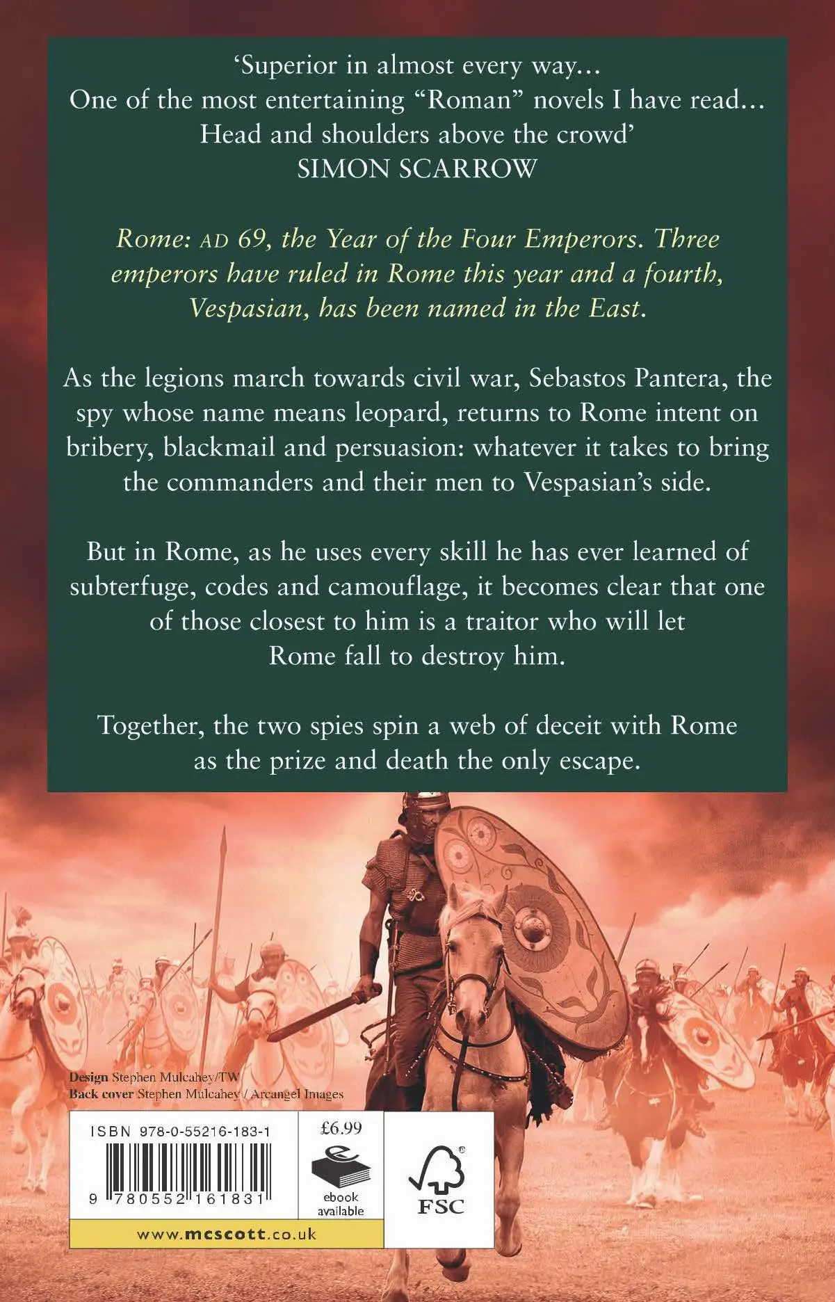 Rückseite: 9780552161831 | Rome: The Art of War | Manda Scott | Taschenbuch | Englisch | 2014