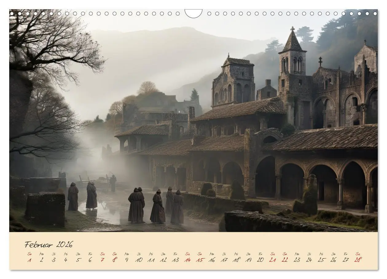 Bild: 9783457511831 | Jahreszeiten im Mittelalter (Wandkalender 2026 DIN A3 quer),...