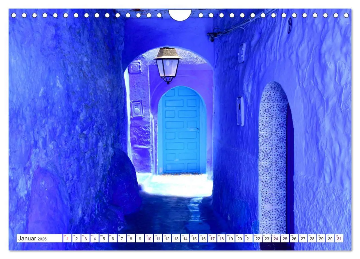 Bild: 9783457821831 | Chefchaouen - Blue Details (Wandkalender 2026 DIN A4 quer),...