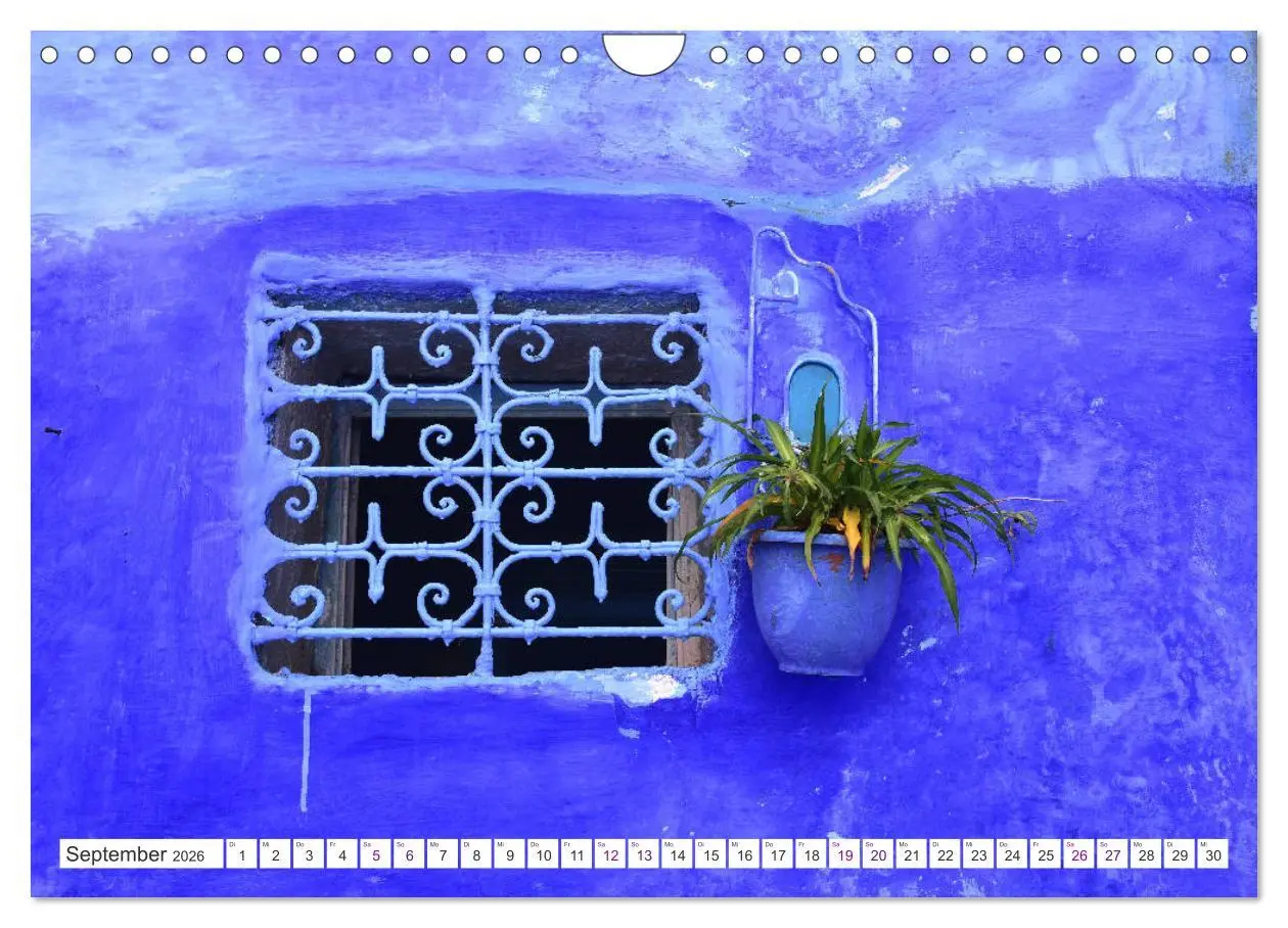 Bild: 9783457821831 | Chefchaouen - Blue Details (Wandkalender 2026 DIN A4 quer),...