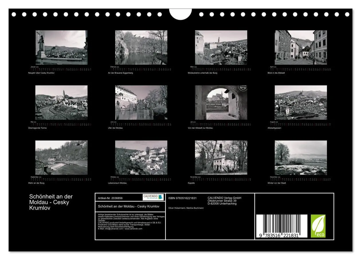 Bild: 9783516221831 | Schönheit an der Moldau - Cesky Krumlov (Wandkalender 2026 DIN A4...