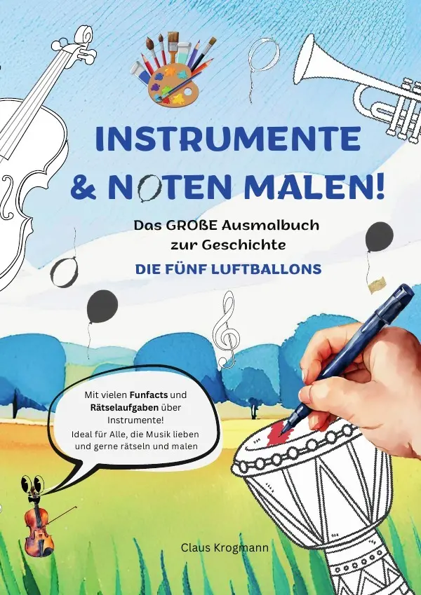 Cover: 9783819021831 | Instrumente &amp; Noten malen | Claus Krogmann | Taschenbuch | Deutsch