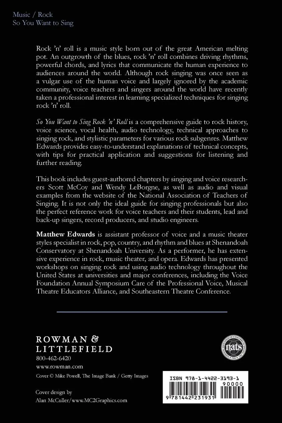 Rückseite: 9781442231931 | So You Want to Sing Rock 'n' Roll | A Guide for Professionals | Buch