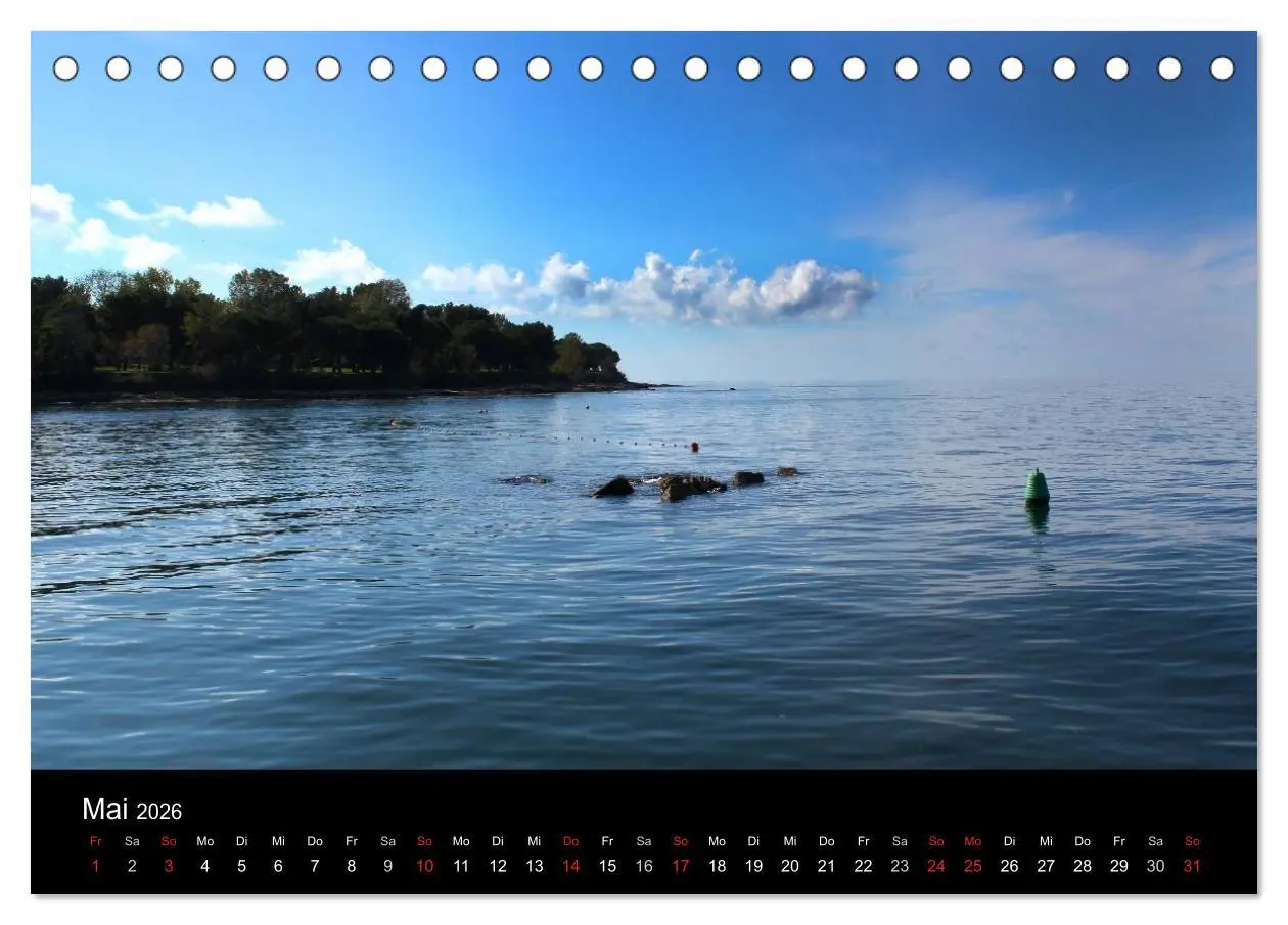 Bild: 9783516141931 | Istrien (Tischkalender 2026 DIN A5 quer), CALVENDO Monatskalender