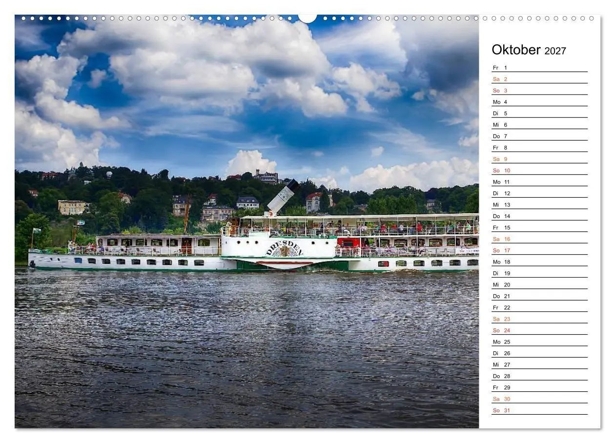 Bild: 9783569921931 | Schaufelraddampfer (Wandkalender 2027 DIN A2 quer), CALVENDO...