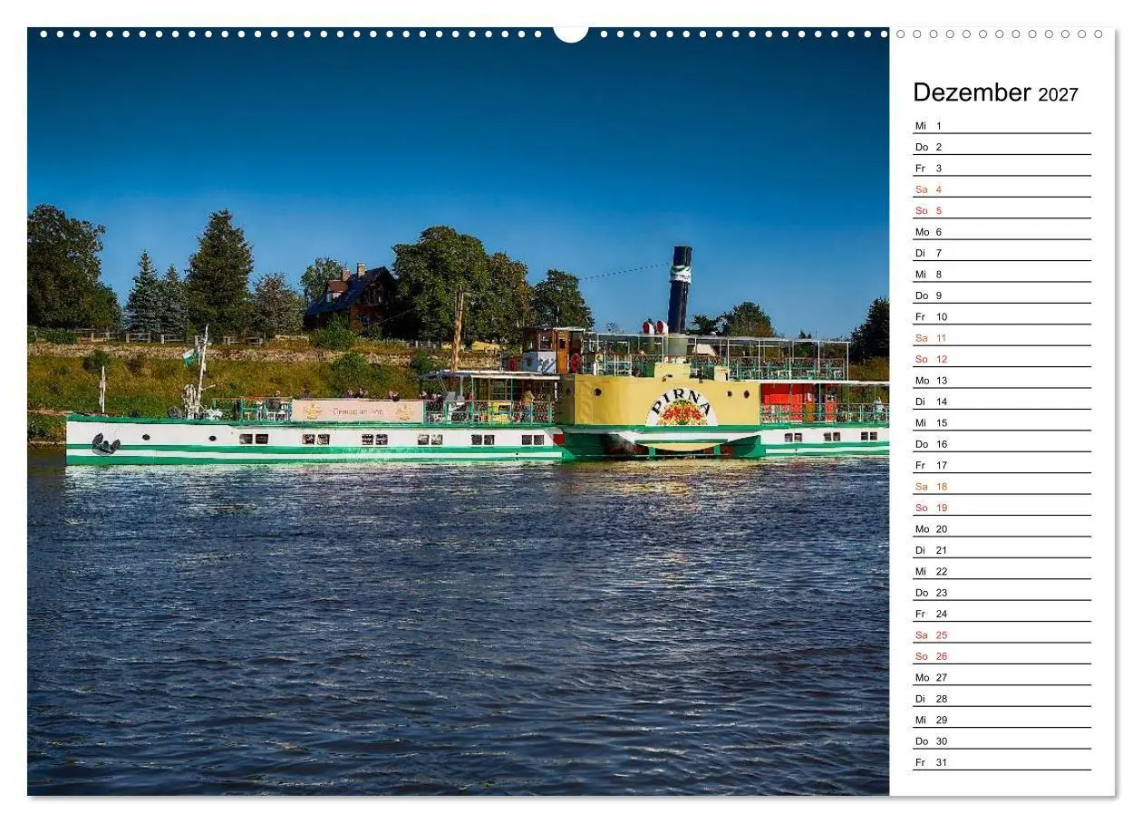 Bild: 9783569921931 | Schaufelraddampfer (Wandkalender 2027 DIN A2 quer), CALVENDO...
