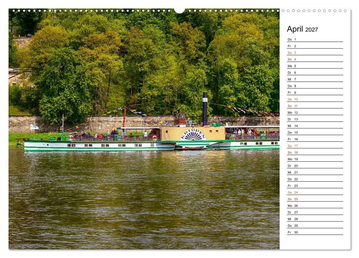 Bild: 9783569921931 | Schaufelraddampfer (Wandkalender 2027 DIN A2 quer), CALVENDO...
