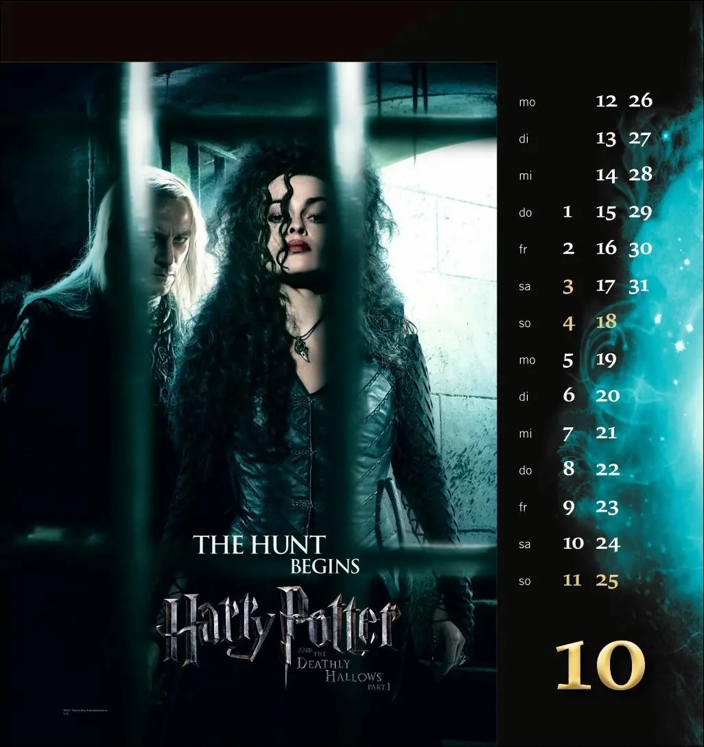 Bild: 9783756411931 | Harry Potter Filmplakate Postkartenkalender 2026 | Kalender | 13 S.
