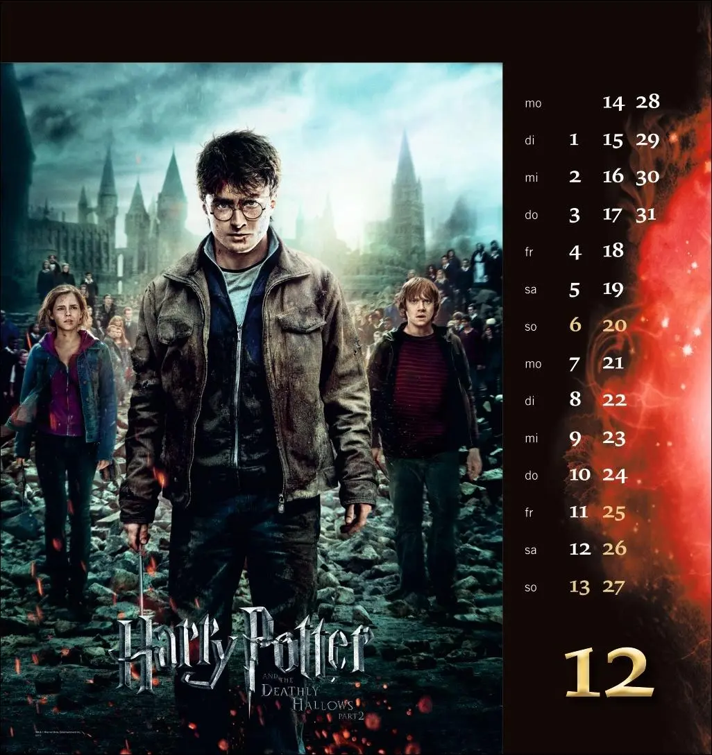 Bild: 9783756411931 | Harry Potter Filmplakate Postkartenkalender 2026 | Kalender | 13 S.
