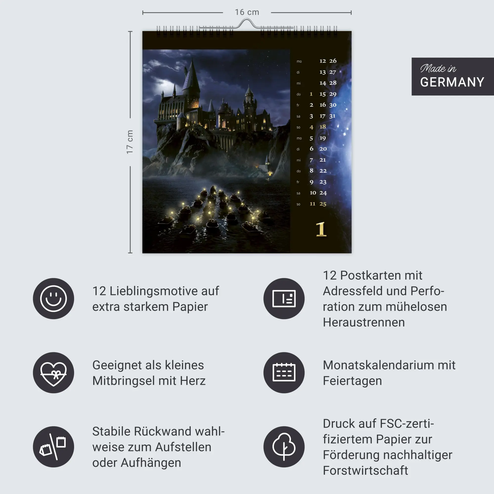 Bild: 9783756411931 | Harry Potter Filmplakate Postkartenkalender 2026 | Kalender | 13 S.