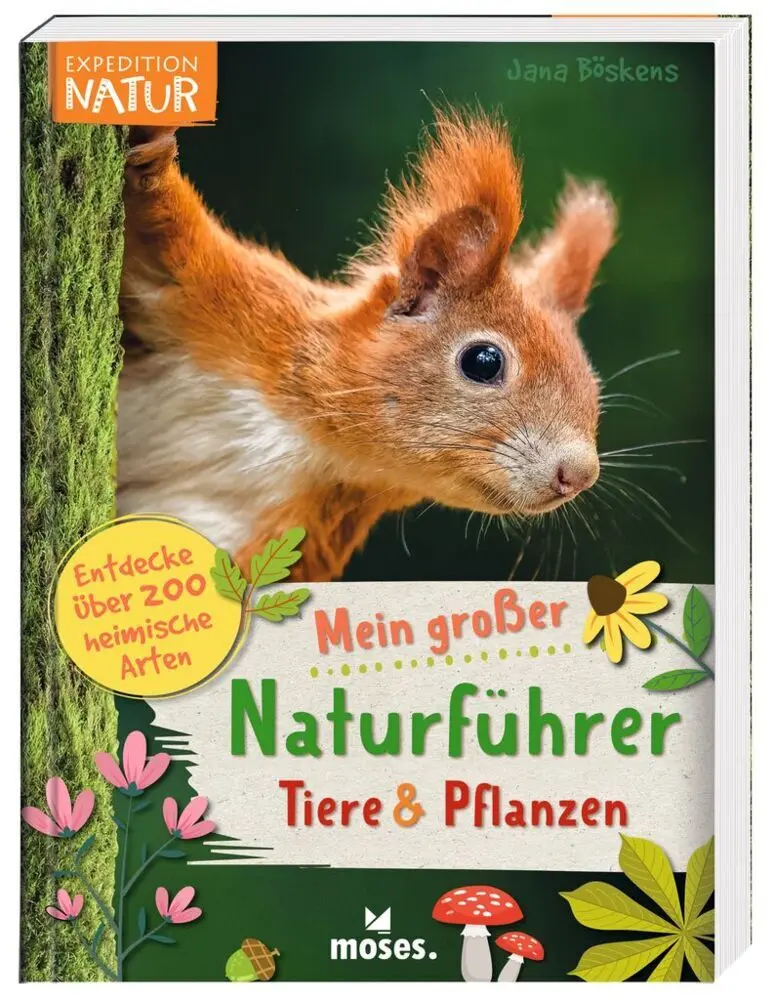 Cover: 9783964551931 | Mein großer Naturführer Tiere &amp; Pflanzen | Jana Böskens | Taschenbuch