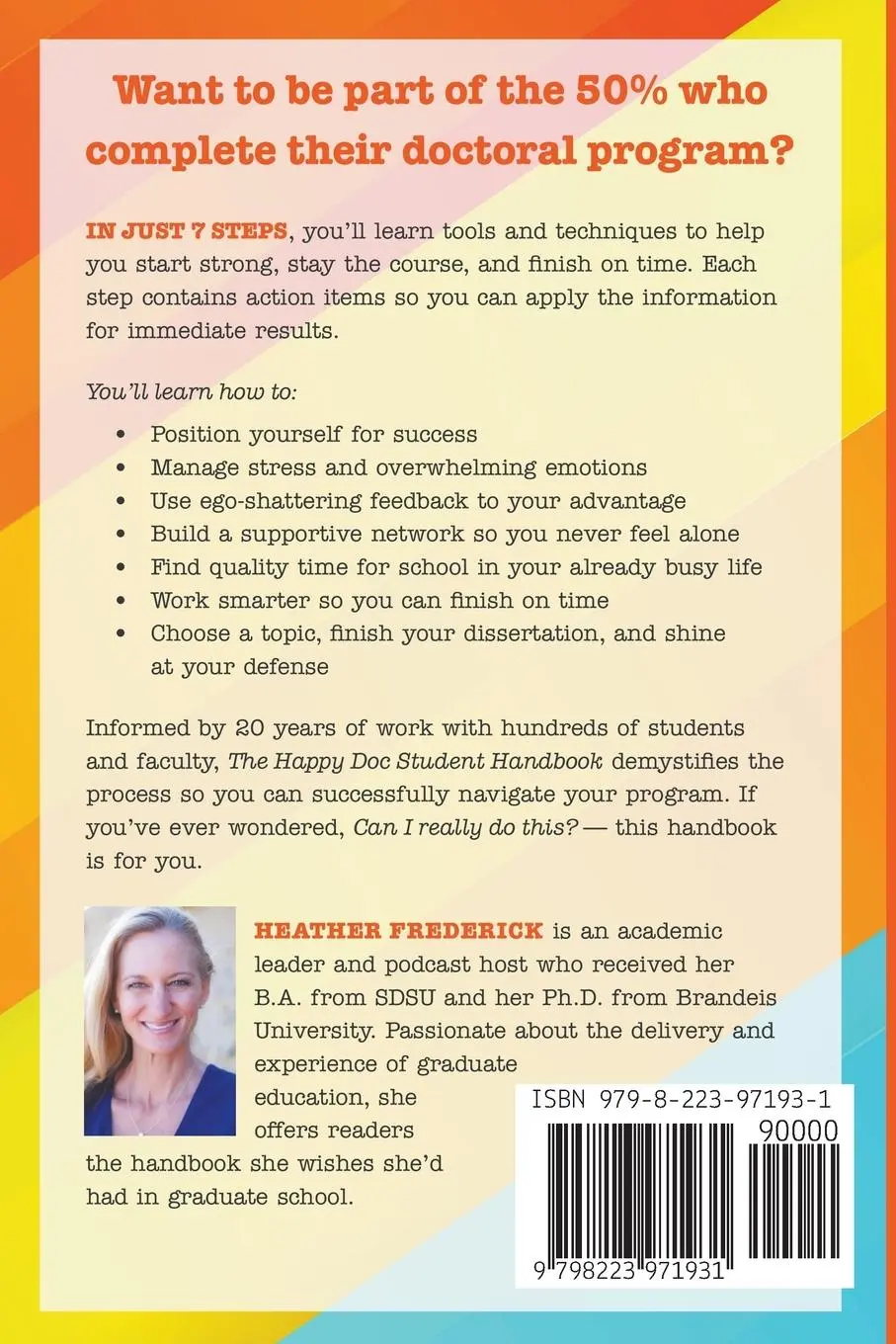 Rückseite: 9798223971931 | The Happy Doc Student Handbook | Heather Frederick | Taschenbuch
