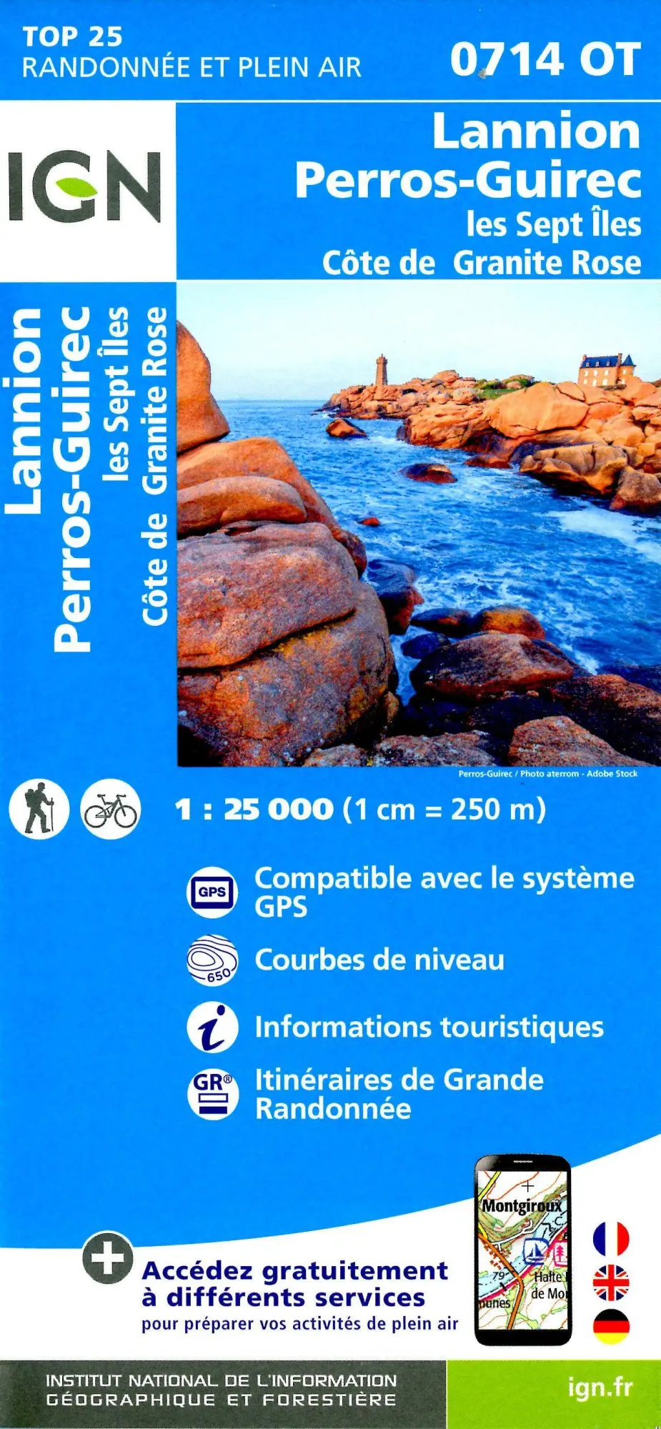 Cover: 9782758552031 | Lannion Perros-Guirec.les Sept iles 1:25 000 | (Land-)Karte | 2022