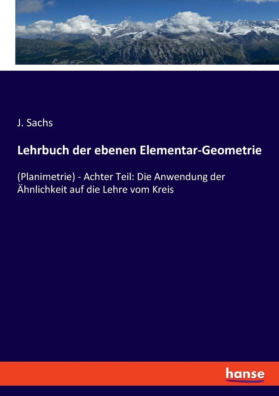 Cover: 9783348112031 | Lehrbuch der ebenen Elementar-Geometrie | J. Sachs | Taschenbuch