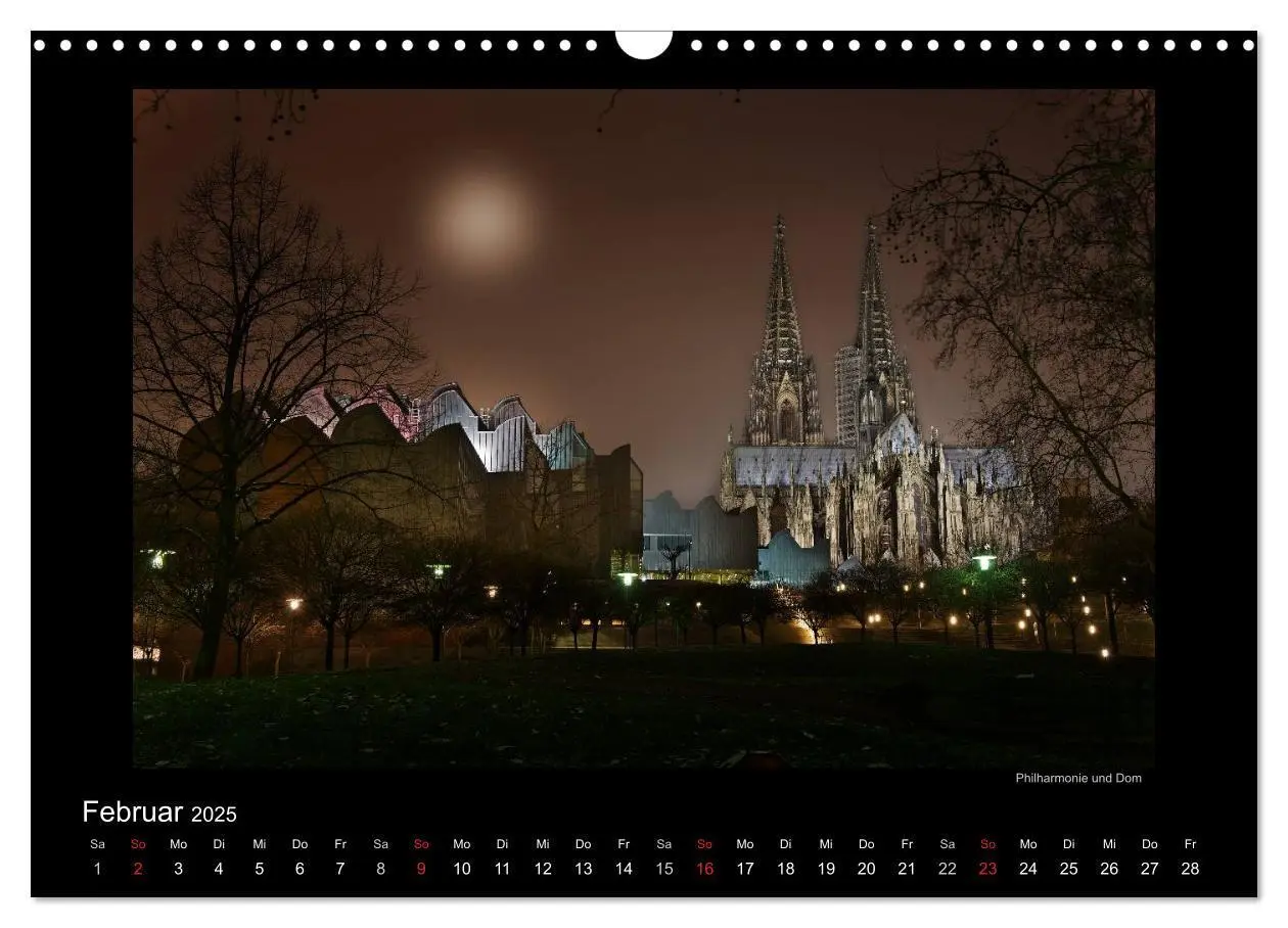 Bild: 9783435782031 | Köln - Nachts 2025 (Wandkalender 2025 DIN A3 quer), CALVENDO...