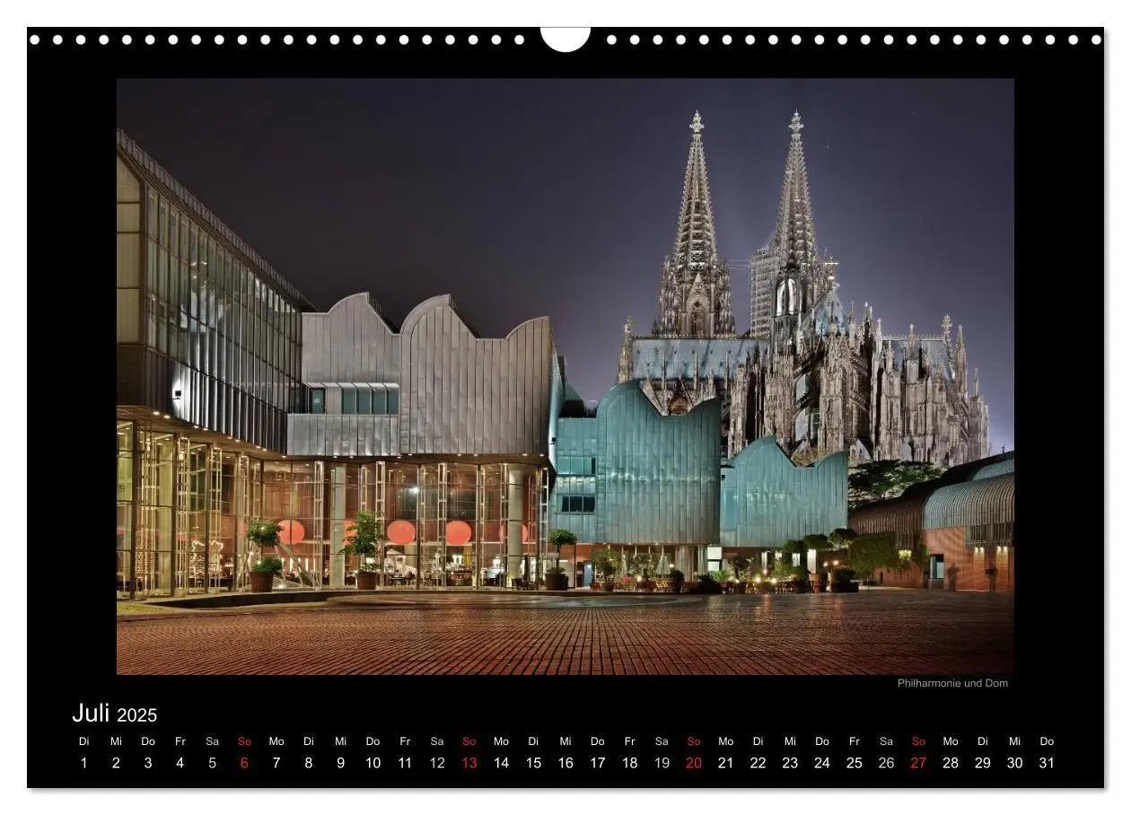 Bild: 9783435782031 | Köln - Nachts 2025 (Wandkalender 2025 DIN A3 quer), CALVENDO...