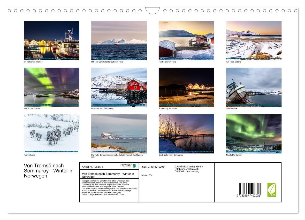 Bild: 9783457492031 | Von Tromsö nach Sommaroy - Winter in Norwegen (Wandkalender 2026...