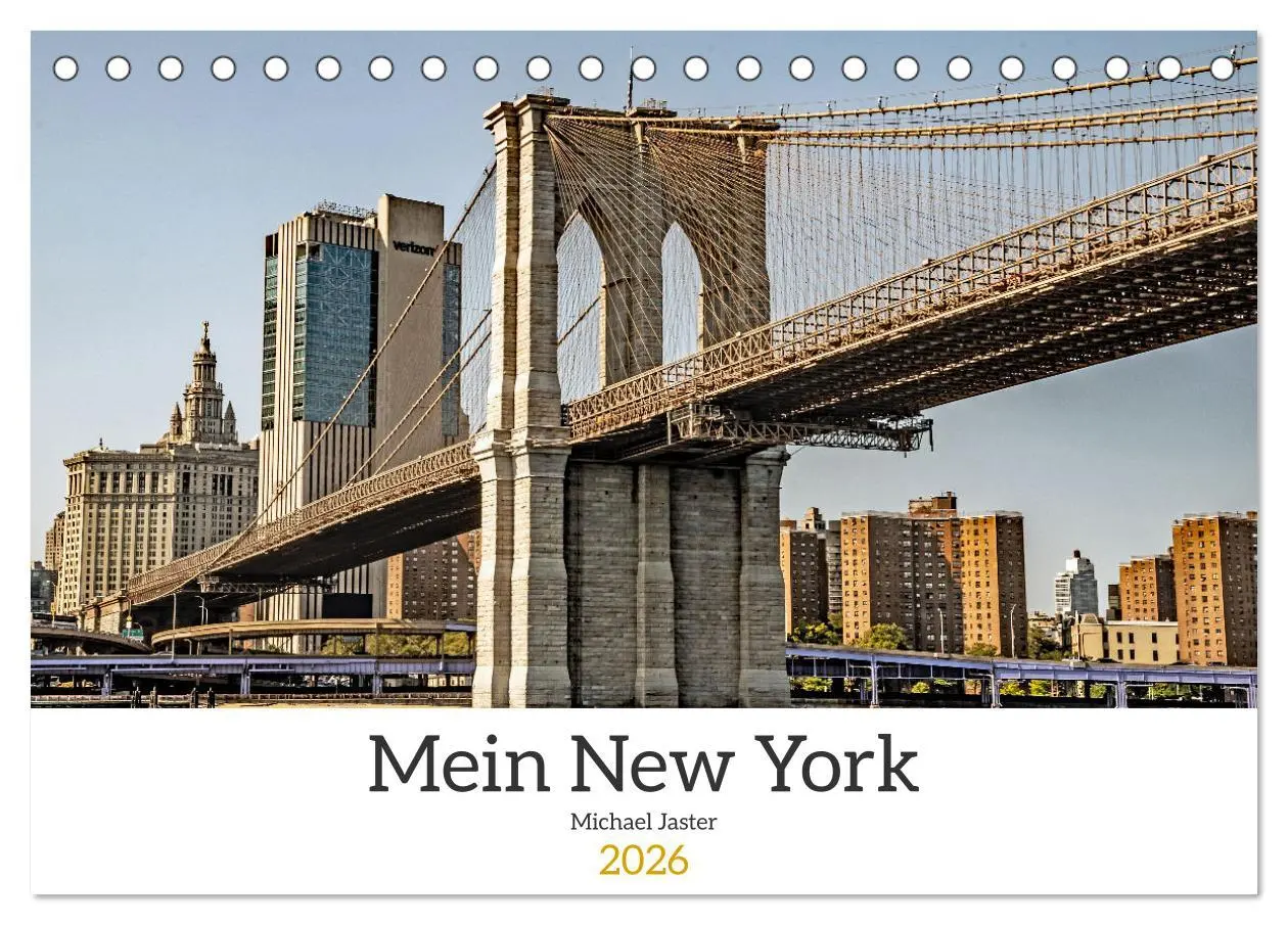 Cover: 9783457562031 | Mein New York Michael Jaster (Tischkalender 2026 DIN A5 quer),...