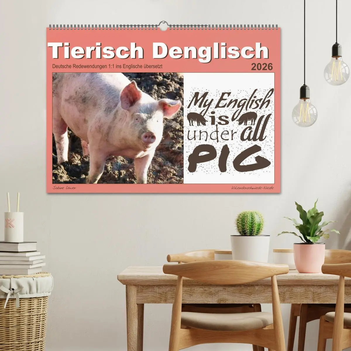 Bild: 9783457702031 | Tierisch Denglisch (Wandkalender 2026 DIN A2 quer), CALVENDO...