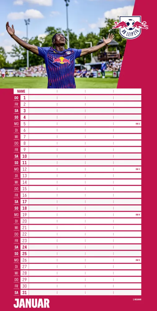 Bild: 9783710902031 | RB Leipzig 2026 - Fanplaner | Kalender | Spiralbindung | Deutsch