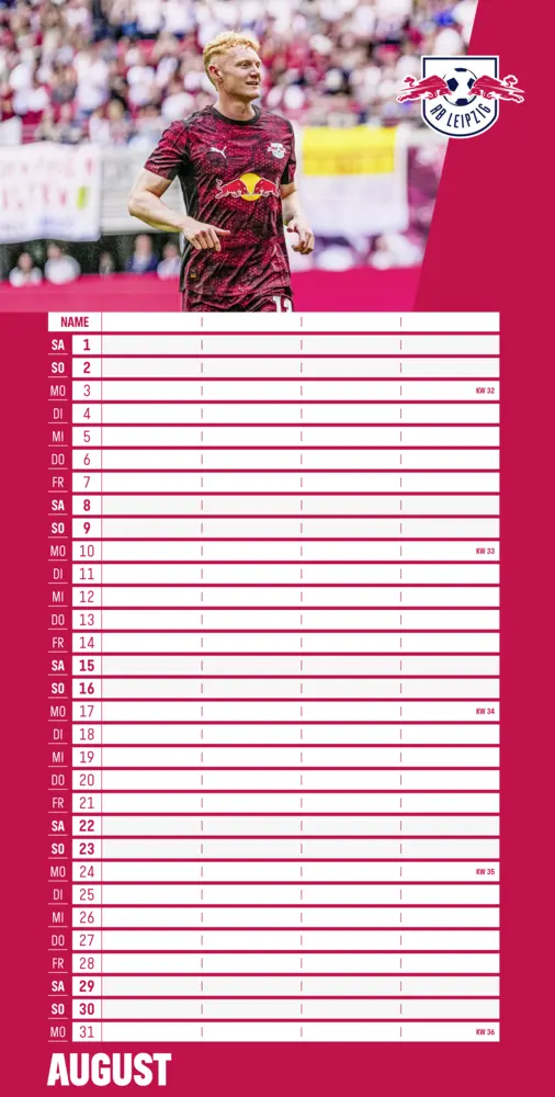 Bild: 9783710902031 | RB Leipzig 2026 - Fanplaner | Kalender | Spiralbindung | Deutsch