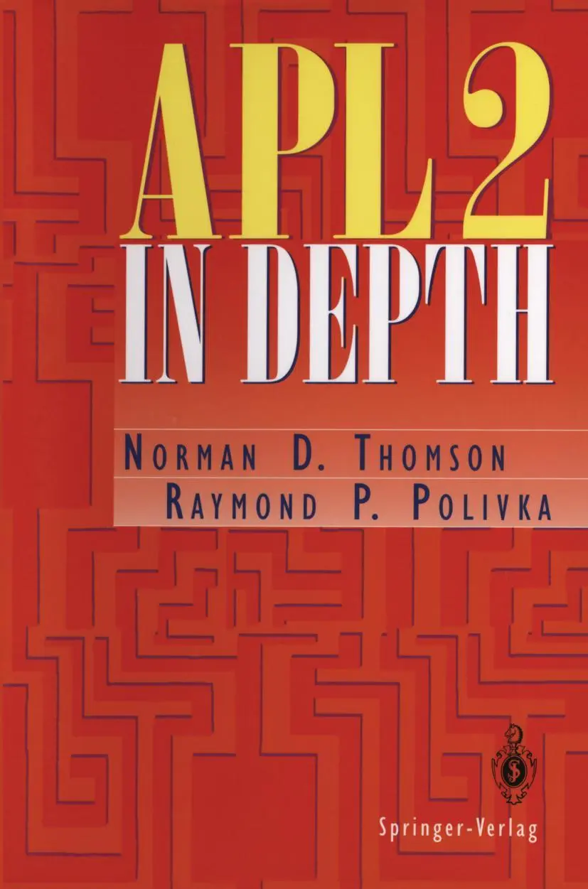 Cover: 9780387942131 | APL2 in Depth | Norman D. Thomson (u. a.) | Taschenbuch | xiv | 1995