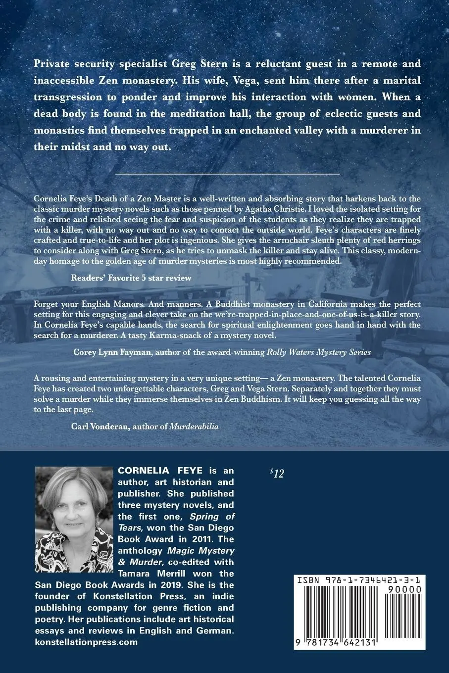 Rückseite: 9781734642131 | Death of a Zen Master | Cornelia Feye | Taschenbuch | Englisch | 2020