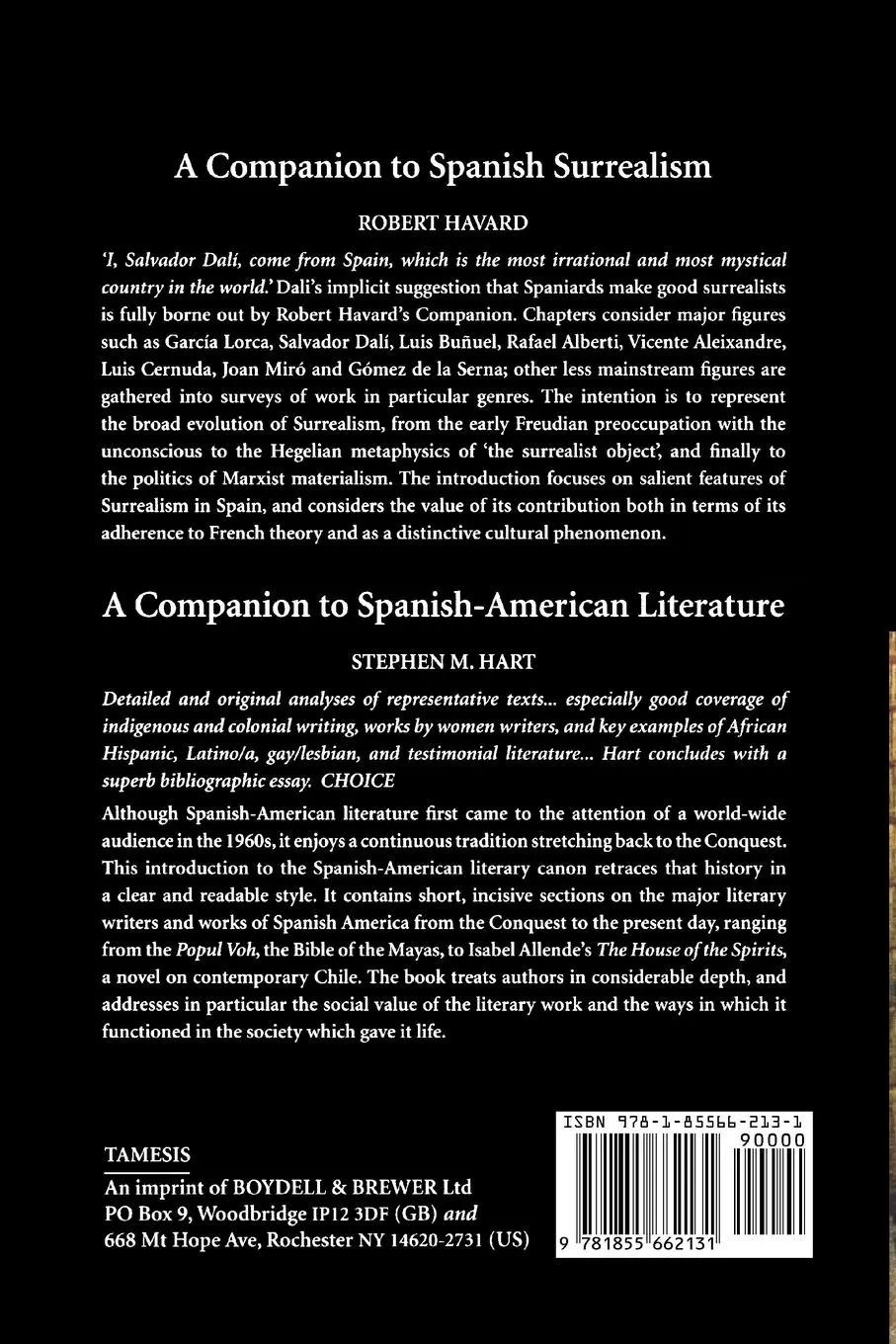 Rückseite: 9781855662131 | A Companion to Magical Realism | Stephen M Hart (u. a.) | Taschenbuch