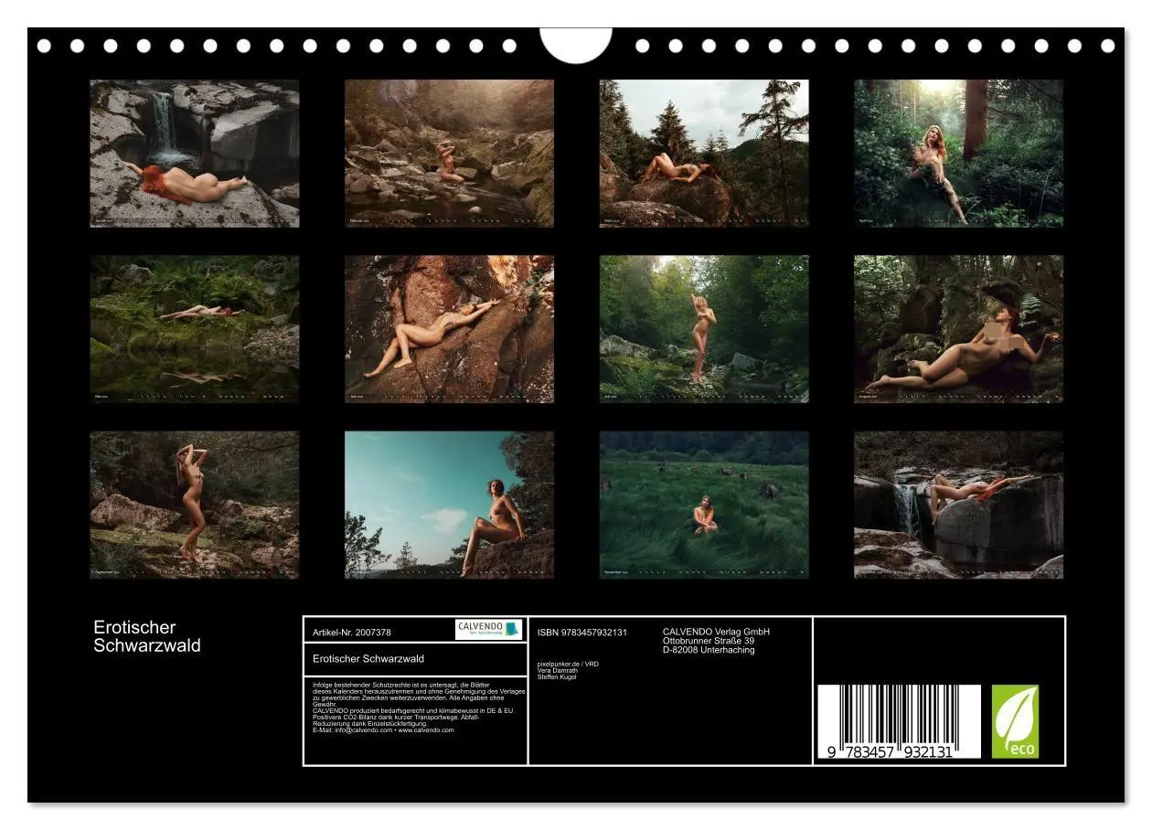 Bild: 9783457932131 | Erotischer Schwarzwald (Wandkalender 2026 DIN A4 quer), CALVENDO...