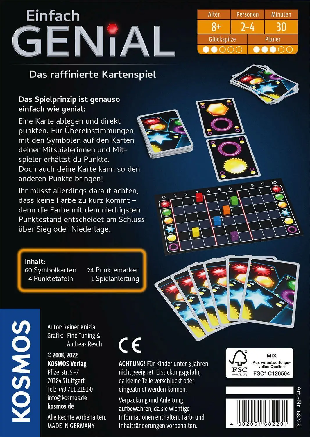 Bild: 4002051682231 | Einfach Genial - Das Kartenspiel | Reiner Knizia | Spiel | Brettspiel