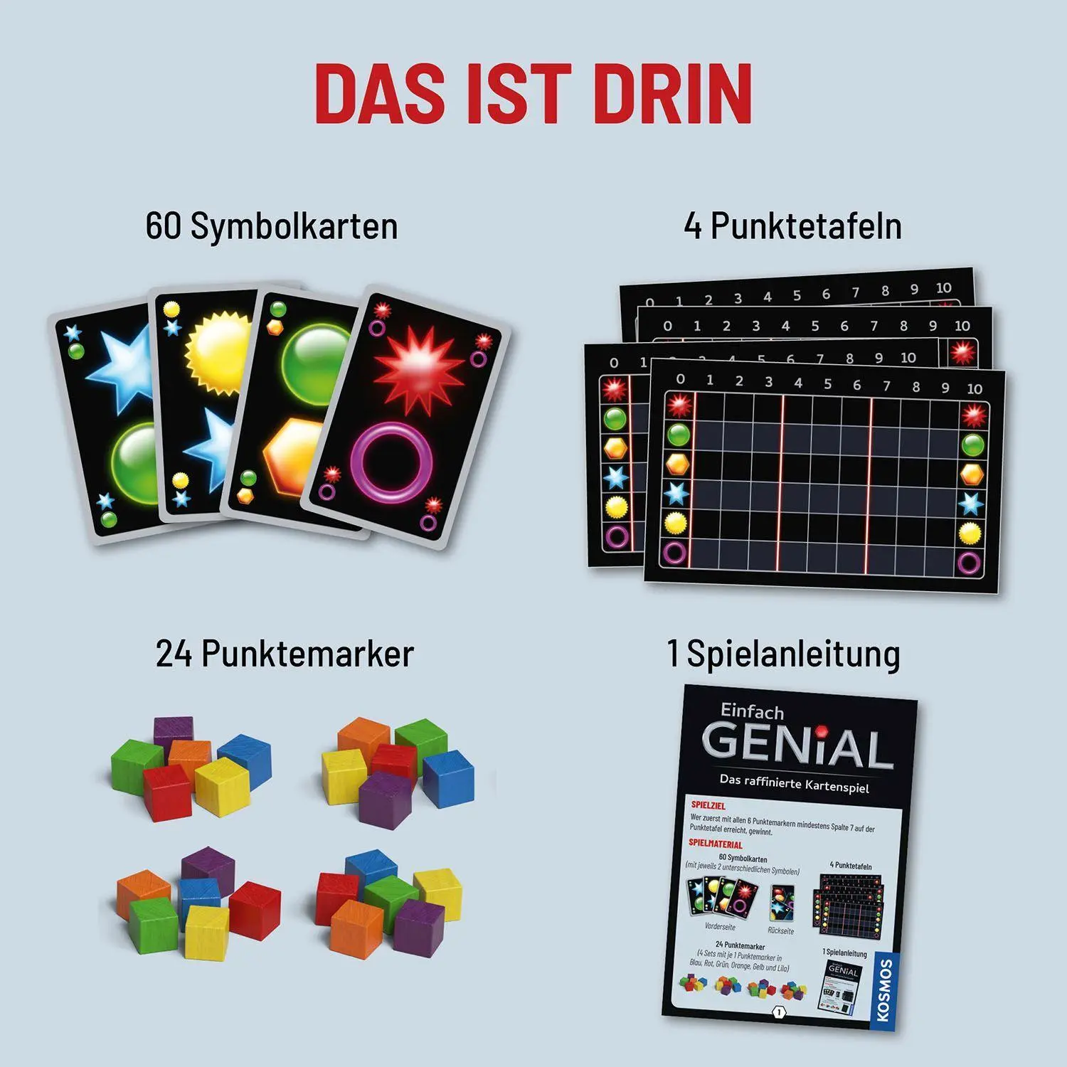 Bild: 4002051682231 | Einfach Genial - Das Kartenspiel | Reiner Knizia | Spiel | Brettspiel