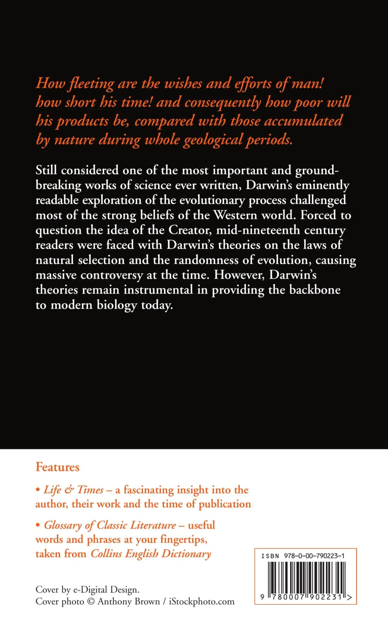 Rückseite: 9780007902231 | The Origin of Species | Charles Darwin | Taschenbuch | 604 S. | 2011