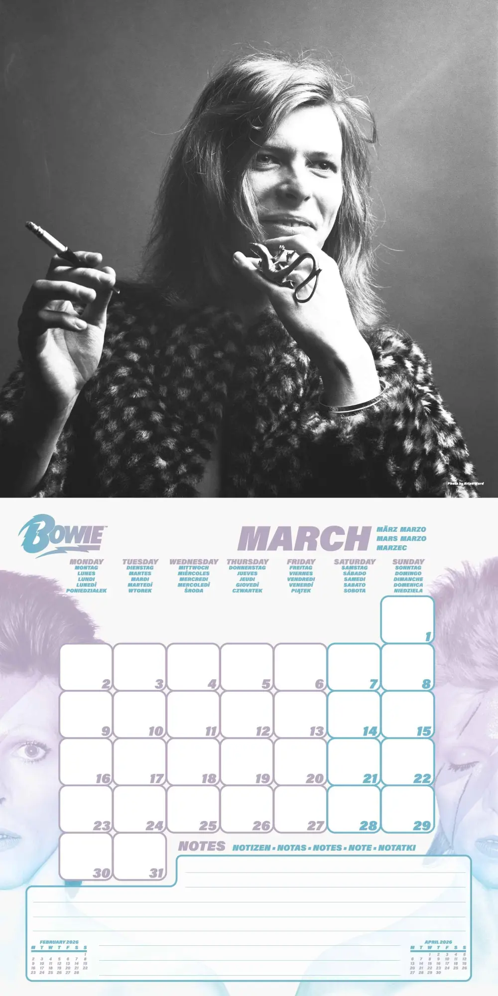 Bild: 9781804232231 | DAVID BOWIE - Broschürenkalender im Format 30 x 30 | Kalender | 28 S.