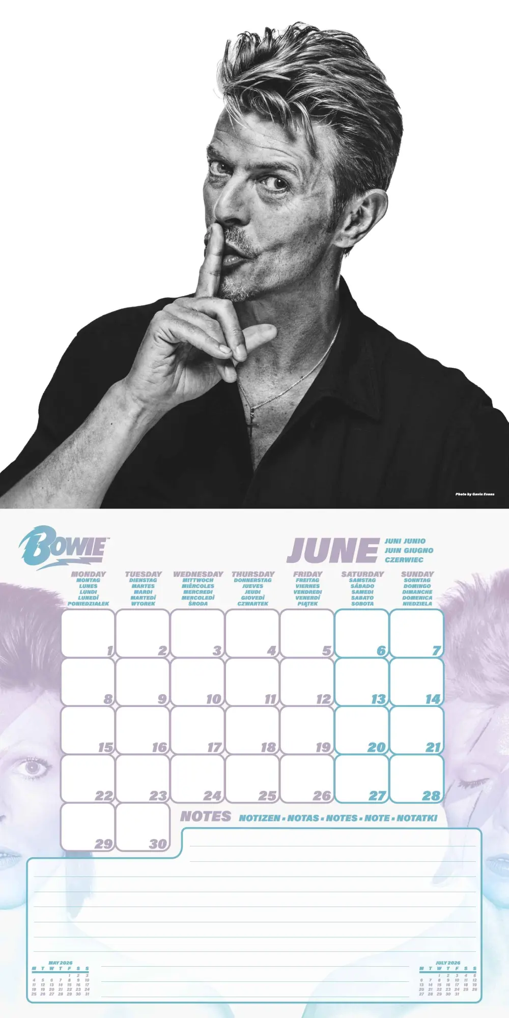 Bild: 9781804232231 | DAVID BOWIE - Broschürenkalender im Format 30 x 30 | Kalender | 28 S.