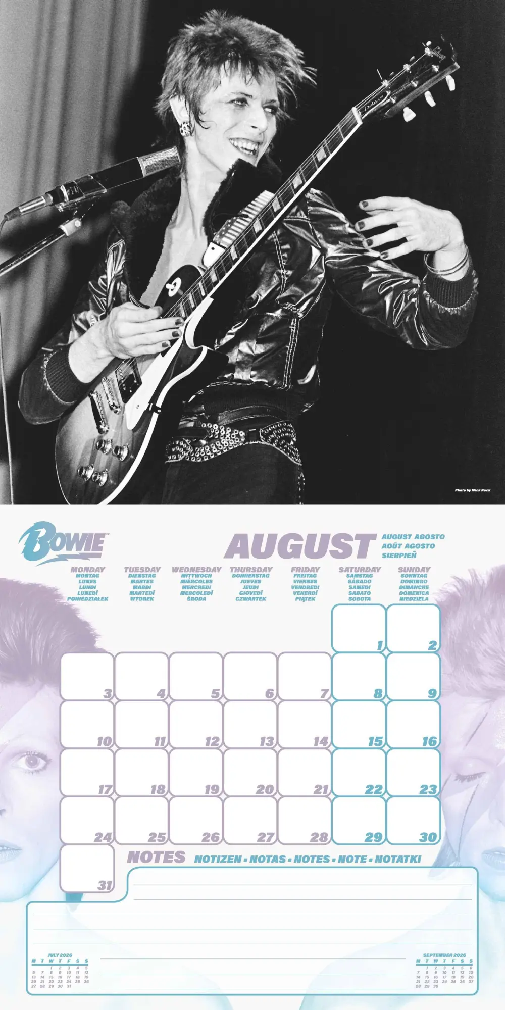 Bild: 9781804232231 | DAVID BOWIE - Broschürenkalender im Format 30 x 30 | Kalender | 28 S.