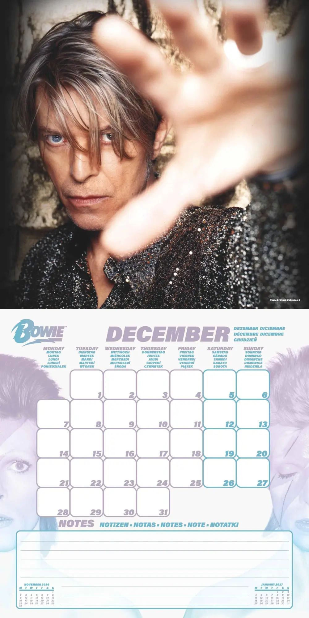 Bild: 9781804232231 | DAVID BOWIE - Broschürenkalender im Format 30 x 30 | Kalender | 28 S.