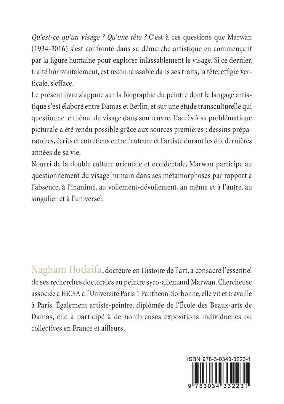Rückseite: 9783034332231 | Marwan - Face à Face | Nagham Hodaifa | Taschenbuch | 396 S. | 2018