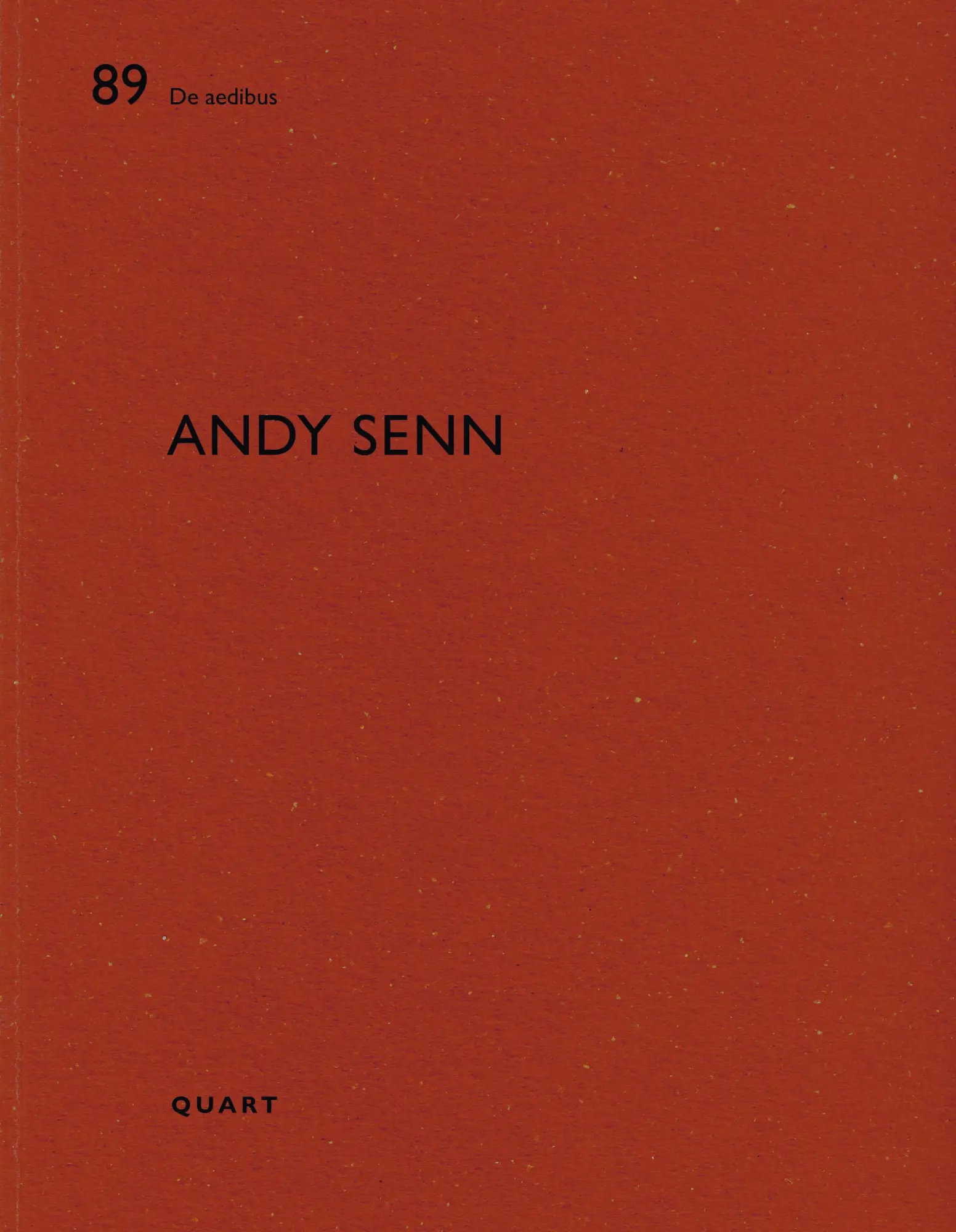 Cover: 9783037612231 | Andy Senn | Dt/engl, De aedibus 89 | Heinz Wirz | Taschenbuch | 84 S.