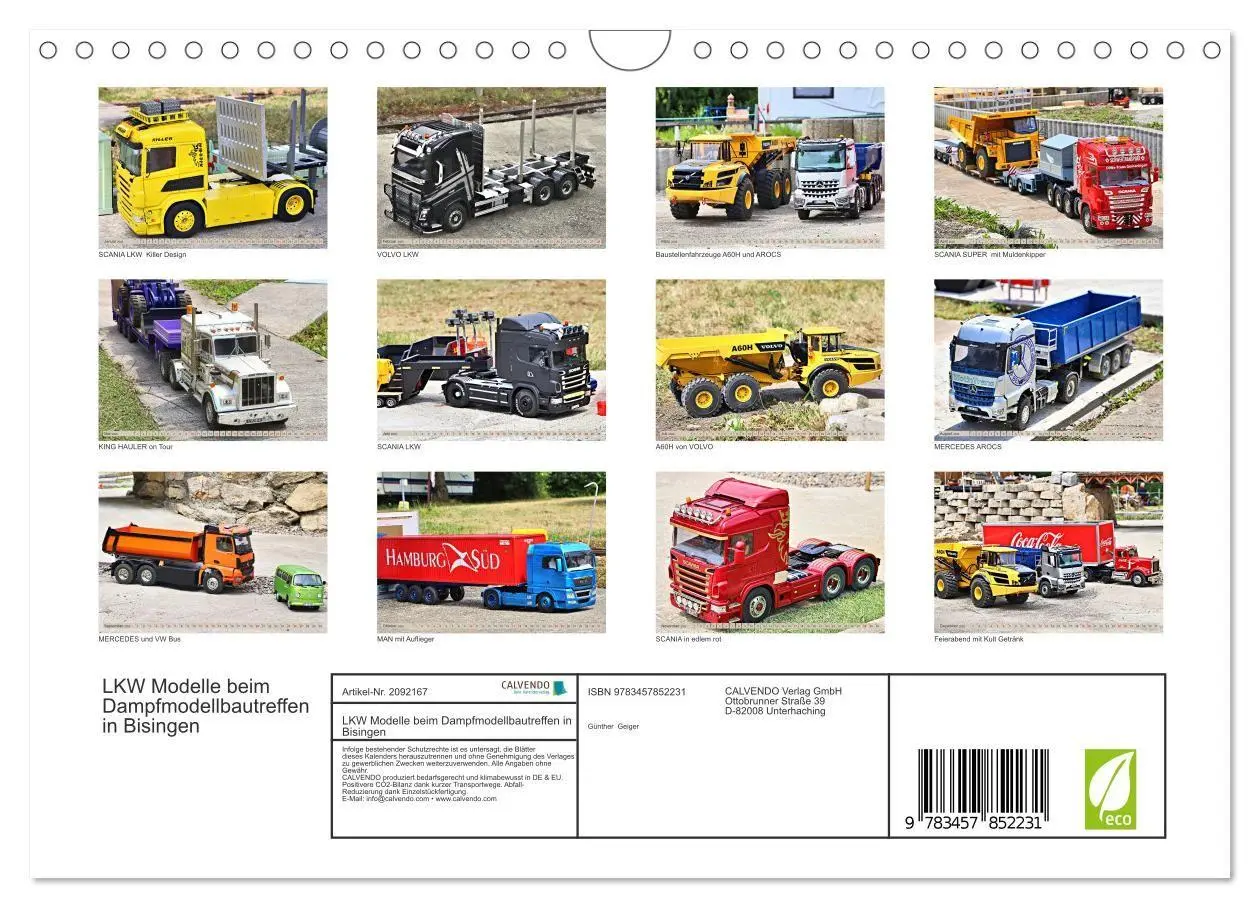 Bild: 9783457852231 | LKW Modelle beim Dampfmodellbautreffen in Bisingen (Wandkalender...
