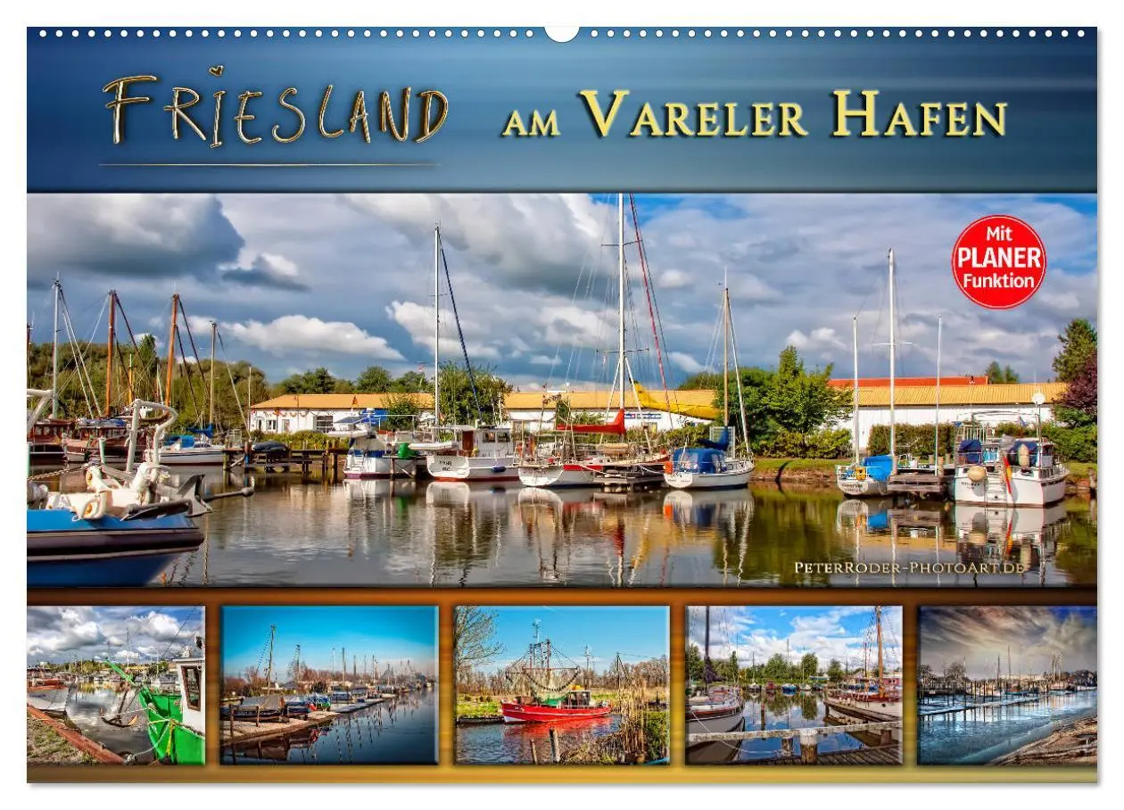 Cover: 9783516182231 | Friesland - am Vareler Hafen (Wandkalender 2026 DIN A2 quer),...