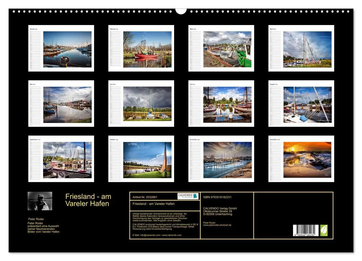 Bild: 9783516182231 | Friesland - am Vareler Hafen (Wandkalender 2026 DIN A2 quer),...