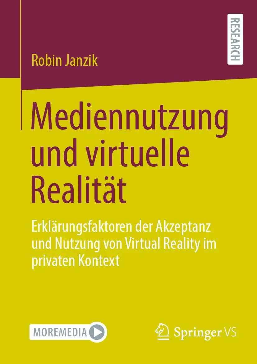 Cover: 9783658372231 | Mediennutzung und virtuelle Realität | Robin Janzik | Taschenbuch