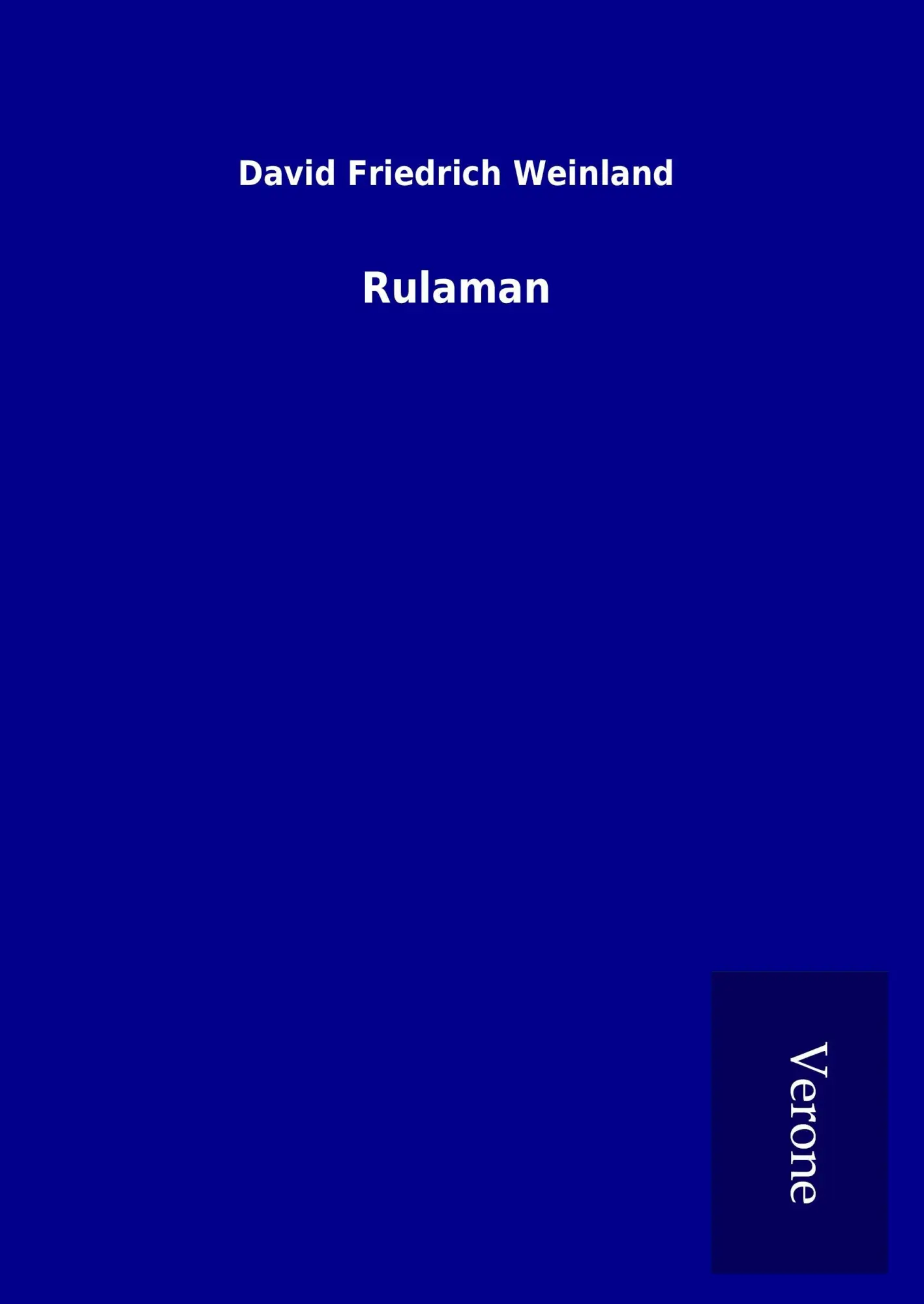 Cover: 9789925072231 | Rulaman | David Friedrich Weinland | Buch | 224 S. | Deutsch | 2017