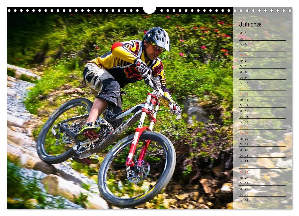 Bild: 9783516002331 | Downhill Moments (Wandkalender 2026 DIN A3 quer), CALVENDO...