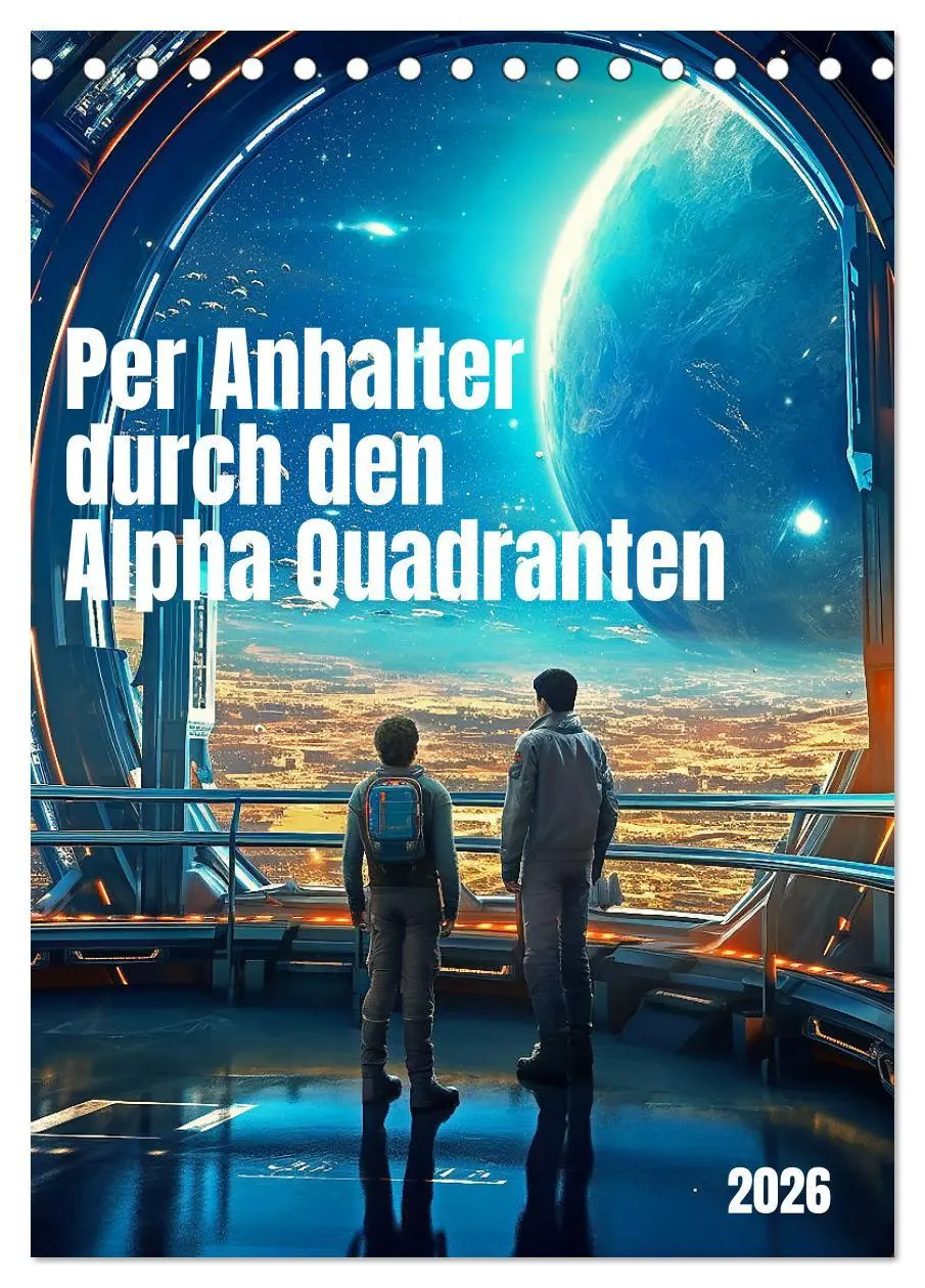 Cover: 9783516312331 | Per Anhalter durch den Alpha Quadranten (Tischkalender 2026 DIN A5...